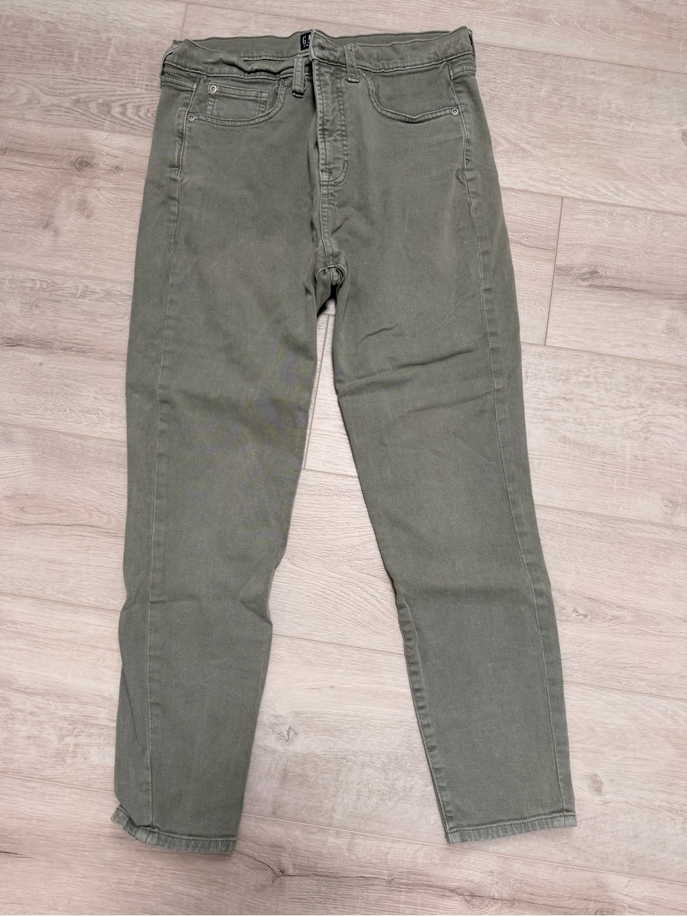 Women’s Olive Green Slim Fit Jeans